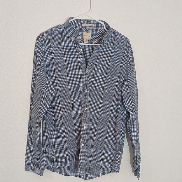 "Make Offer"  G.H. Bass & Co. Blue Casual Button Down Shirt - Picture 1 of 3